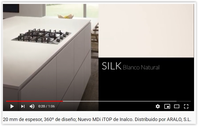 ARALO 20 mm of thickness, 360º of design; New MDi iTOP by Inalco